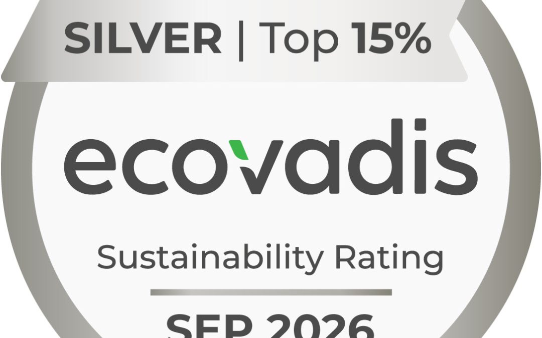 Nous sommes fiers d&rsquo;annoncer notre distinction d&rsquo;argent EcoVadis